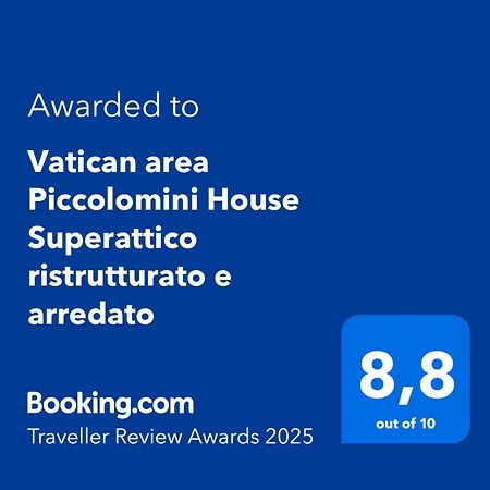 Vatican Area Piccolomini House Superattico Ristrutturato E Arredato Rome Luaran gambar