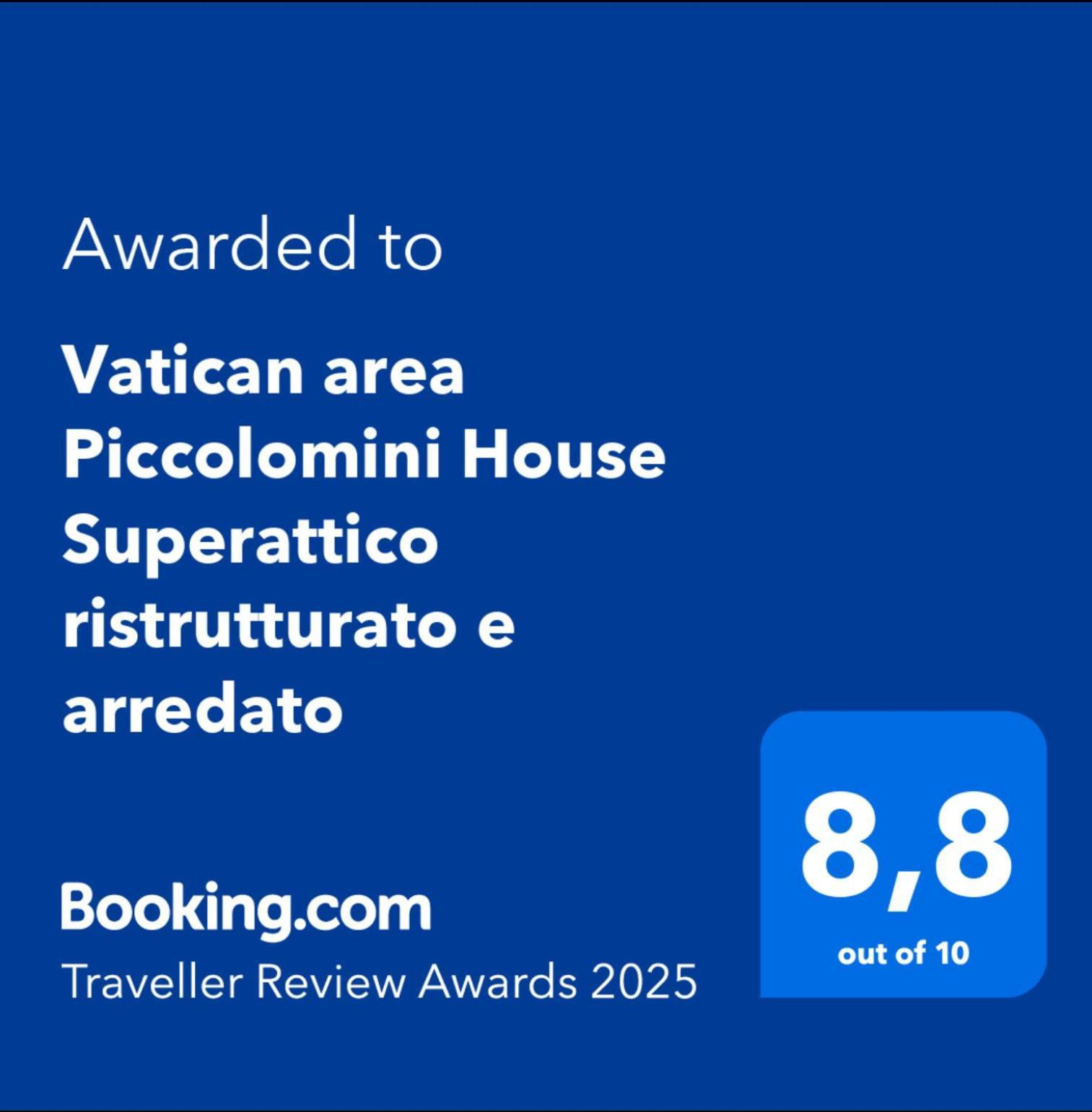 Vatican Area Piccolomini House Superattico Ristrutturato E Arredato Rome Luaran gambar